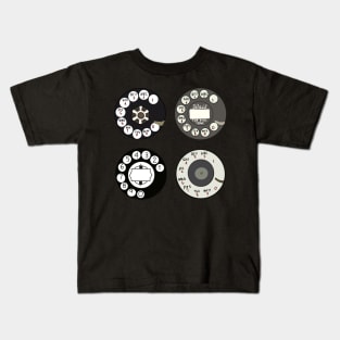 Retro Rotary Dial Kids T-Shirt